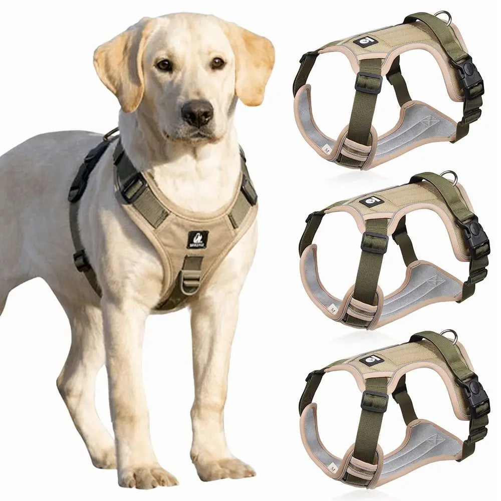 Reflective Dog Harness Vest – Adjustable Anti-Chew Chest Strap