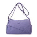 Women's Nylon Oxford Crossbody Bag | Multi-Layer Satchel Crossbody Satchel Bag Nixie Purple
