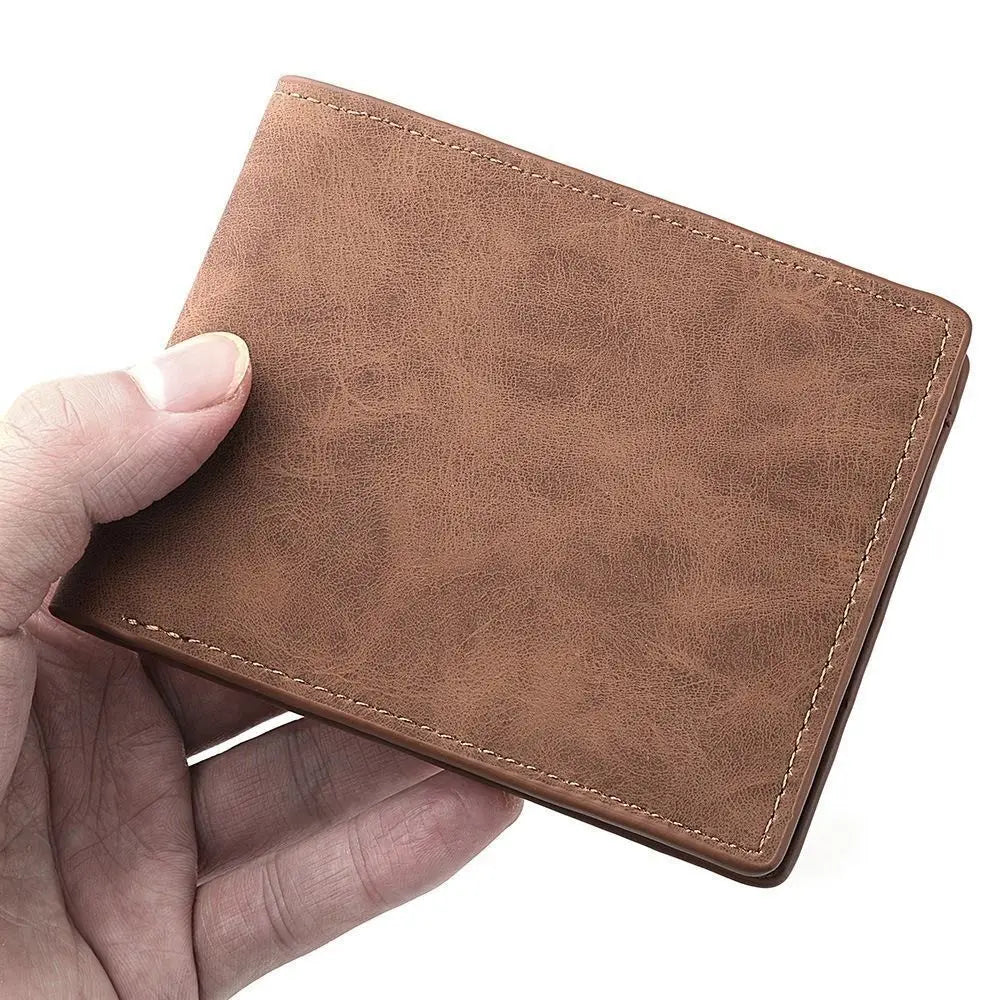 Men's PU Leather Bifold Wallet – Multi-Card Slot Slim Purse Men's Bifold Wallet Nixie