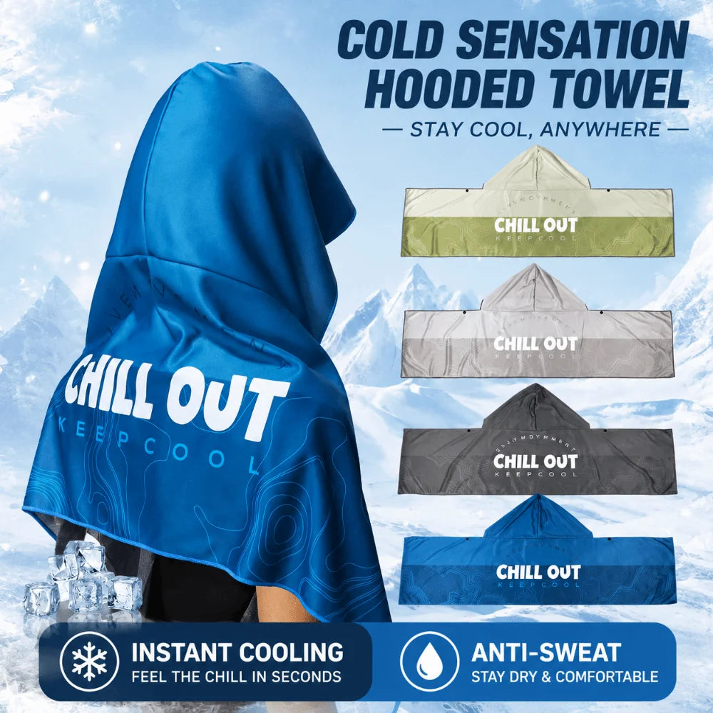 Hooded Sun Protection Shawl – Quick-Dry Cooling Head Cover Hooded Sun Shawl Nixie