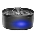 2.2L Smart Pet Water Fountain with Filter & LED Light Pet Water Fountain Nixie black