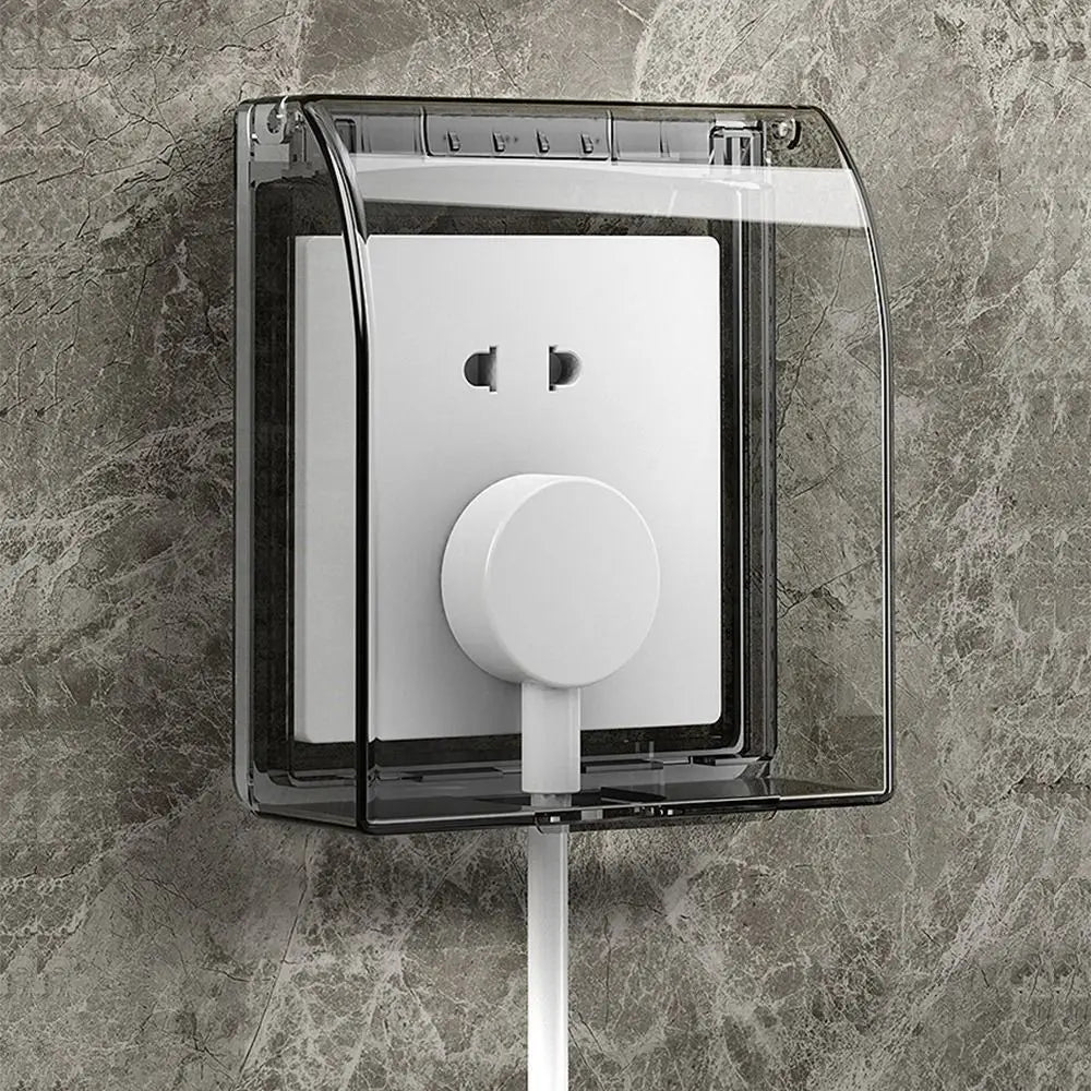 86 Type Waterproof Switch & Outlet Cover – Self-Adhesive Wall Box
