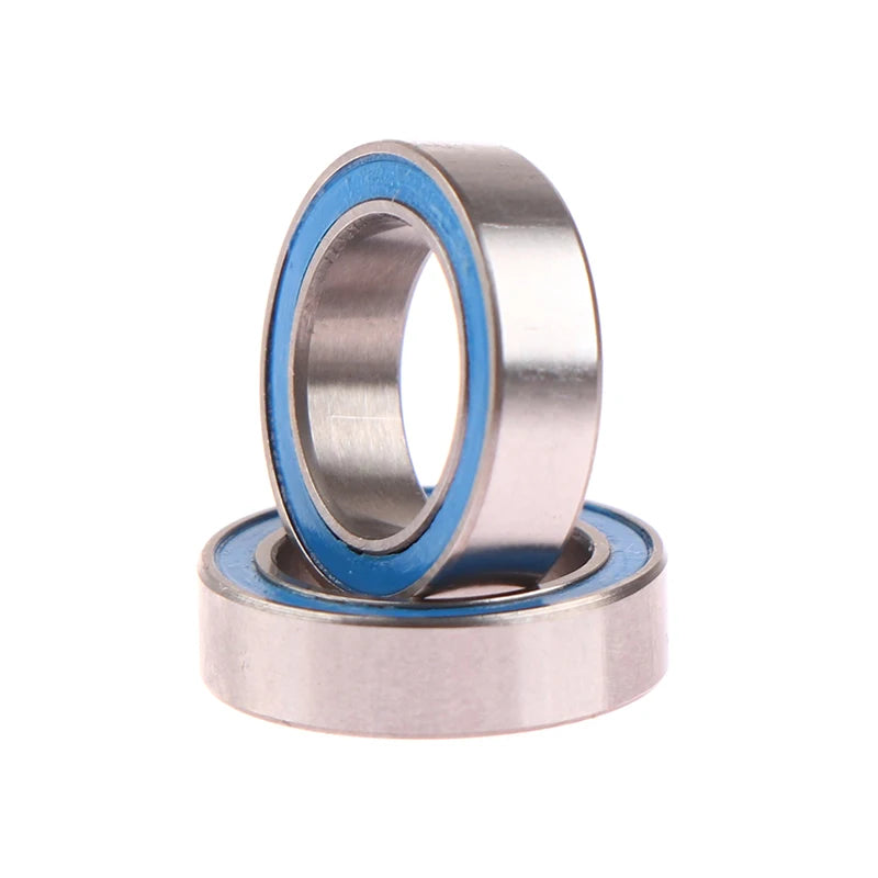 2Pcs 6700 2RS Bearings 10x15x4mm Blue Rubber Sealed Motor Ball Bearing Nixie