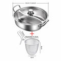 32cm Stainless Steel Hot Pot Divider & Strainer Basket Set Cookware Set Nixie 2PCS-SET