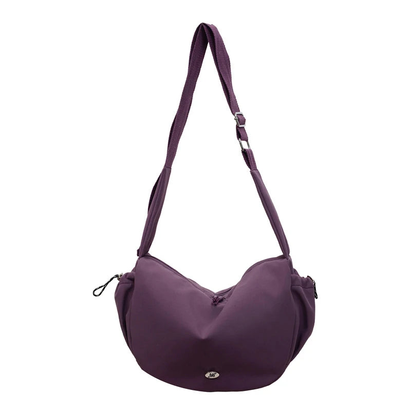 Large Capacity Lightweight Nylon Crossbody Bag for Women