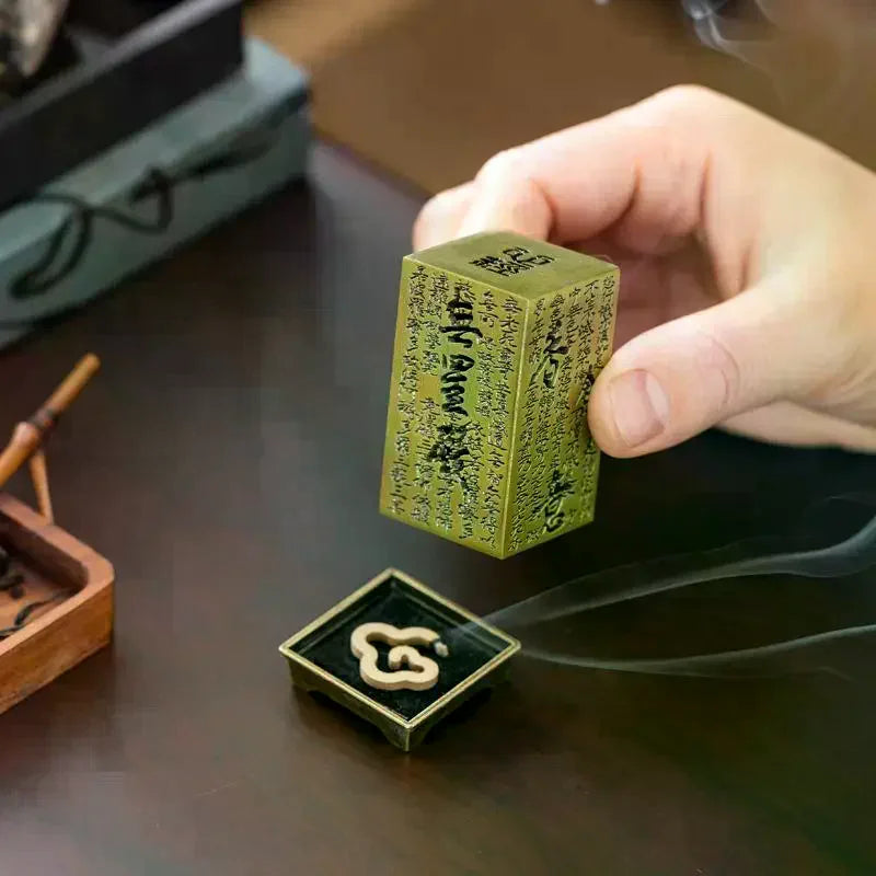 Chinese Style Alloy Square Incense Burner – Vertical Censer Incense Burner Nixie