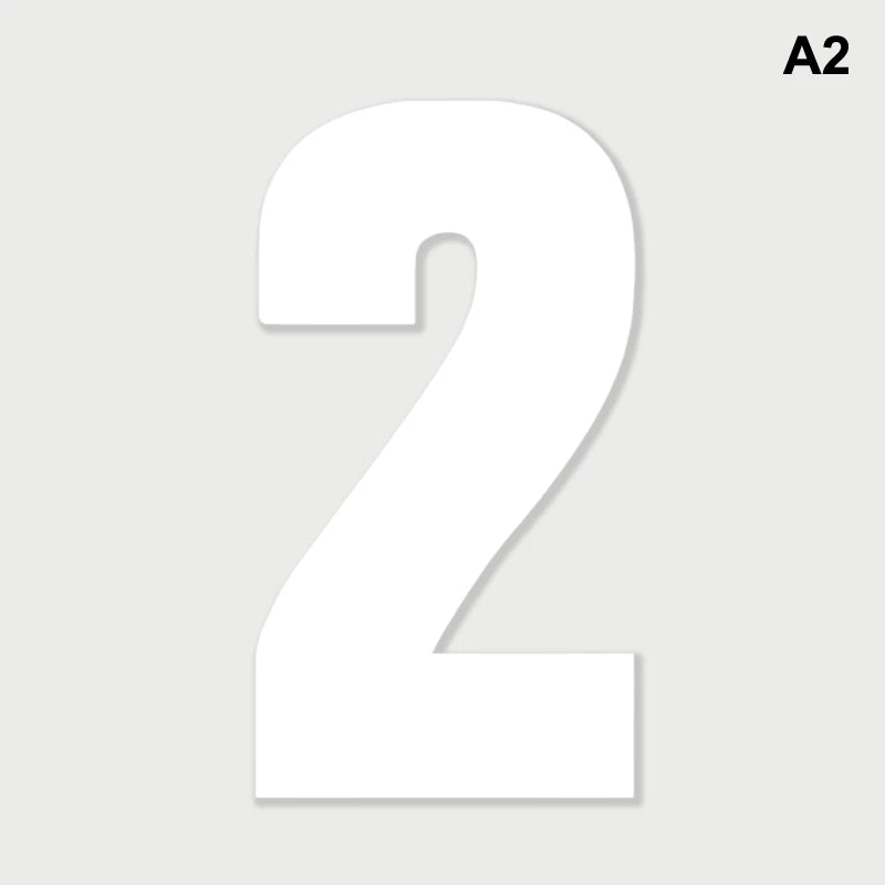 Weatherproof Wheelie Bin Number Stickers – Self-Adhesive PVC Bin Number Stickers Nixie A2