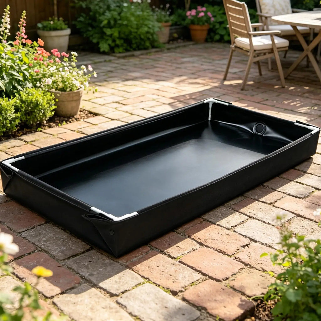 Portable Foldable Sandbox & Water Play Pool with Drain Pipe Foldable Sandbox Pool Nixie Default Title