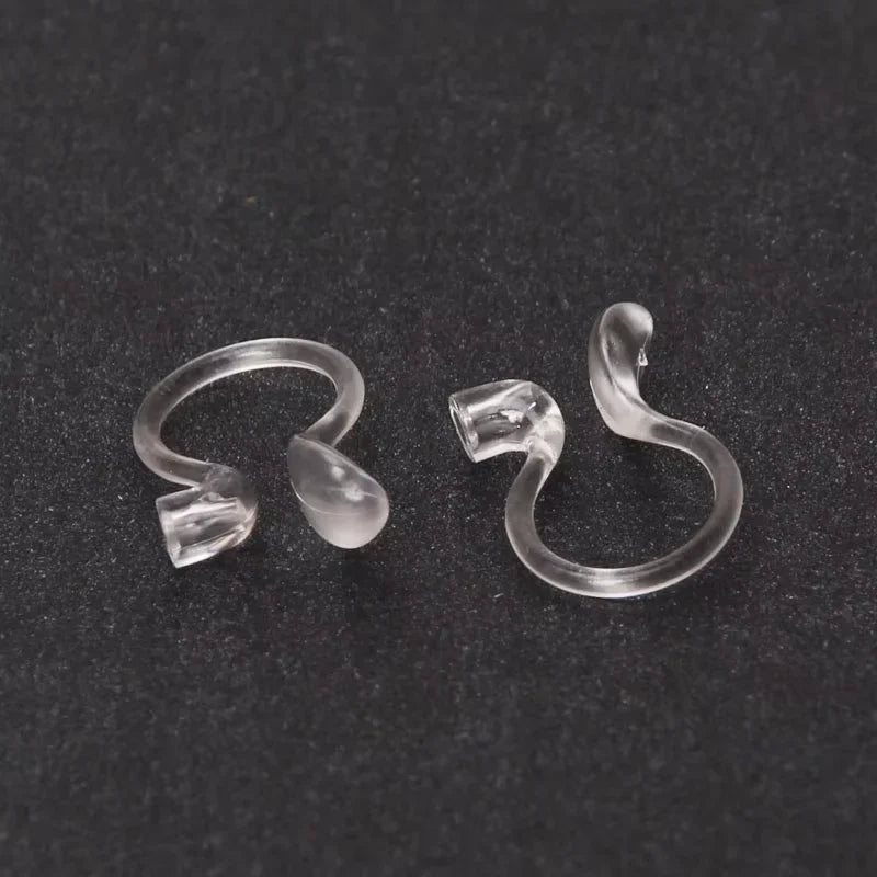 Clear U-Shaped Clip-On Earring Bases | 2 PCS DIY Jewelry Making Clip-On Earring Bases Nixie