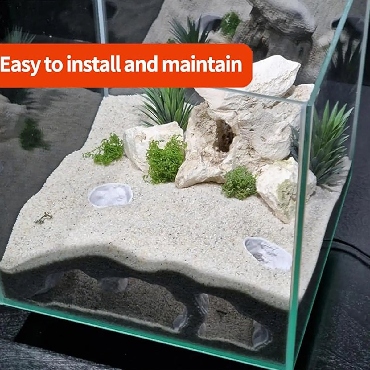 Aquarium Cave Tunnel Hideout for Fish, Shrimp & Reptiles Aquarium Cave Decor Nixie