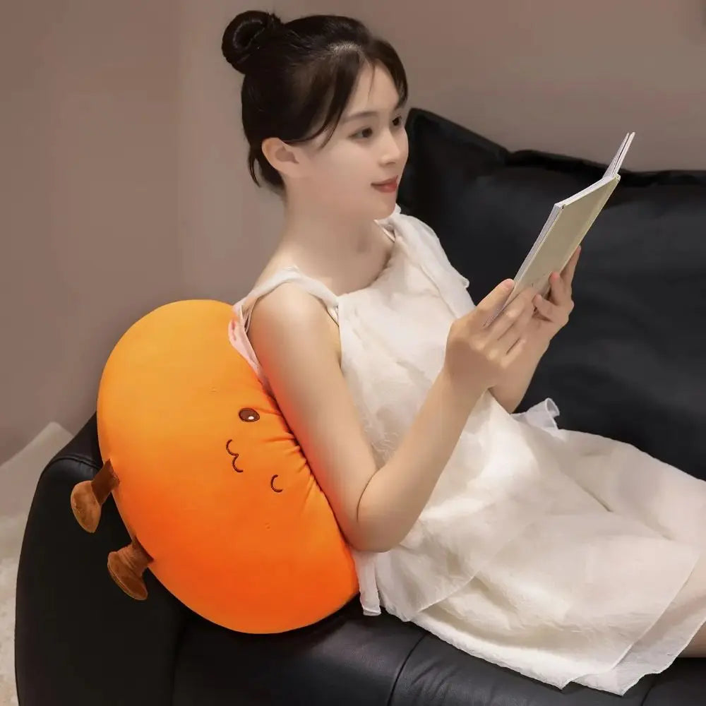 Steamed Bun Dumpling Plush Pillow – Soft Kawaii Stuffed Toy