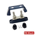 M8/M10 Power Distribution Block 200A Battery Terminal 12V-48V Power Distribution Block Nixie Black M8