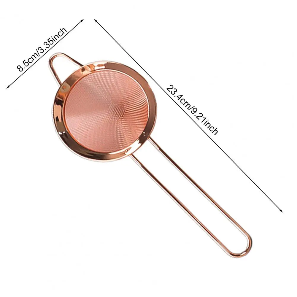 Fine Mesh Stainless Steel Kitchen Strainer with Handle