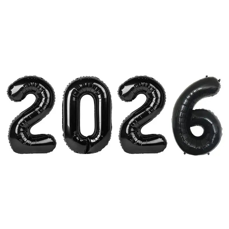 2026 New Year's Eve Foil Balloon Christmas Party Decoration Foil Party Balloon Nixie A8