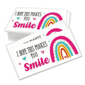 50 Pcs Rainbow Thank You Cards for Customers & Gifts Greeting Cards Nixie Default Title