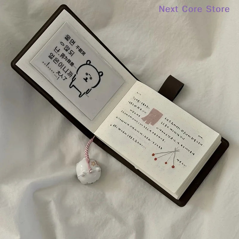 Japanese Style Mini Pocket Notebook Diary – Brown | 1/2 Pcs Pocket Notebook Nixie