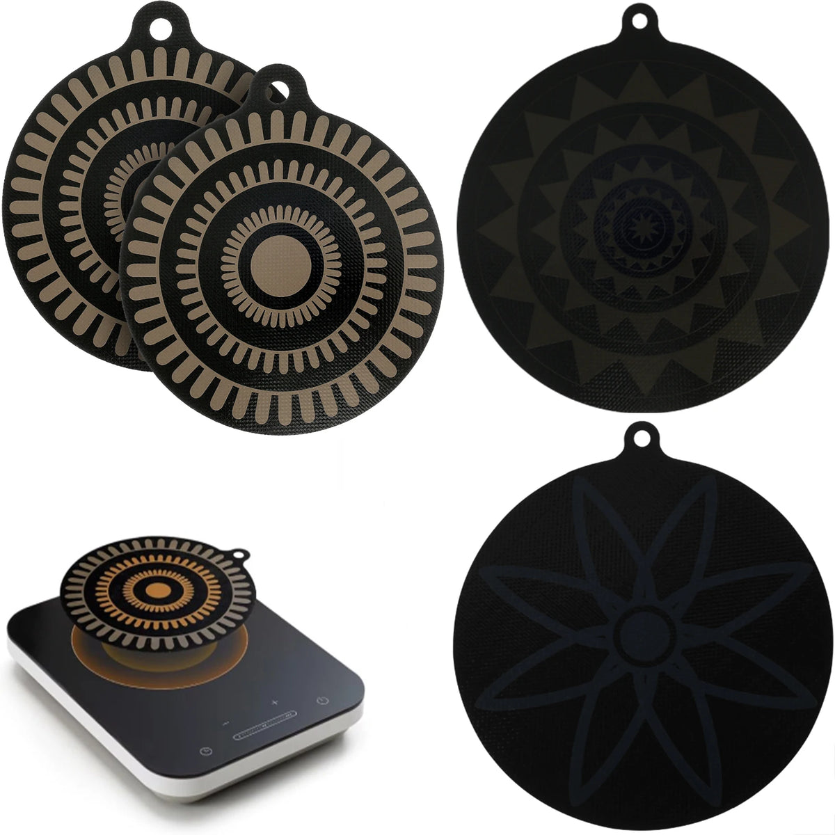 Silicone Induction Hob Protector Mat | Heat-Sensing Non-Slip Induction Cooktop Mat Nixie