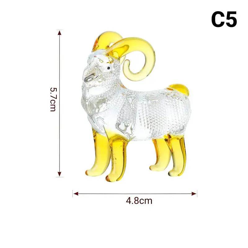 2027 Zodiac Sheep Crystal Figurine – Décor & Gift Crystal Figurine Nixie C5