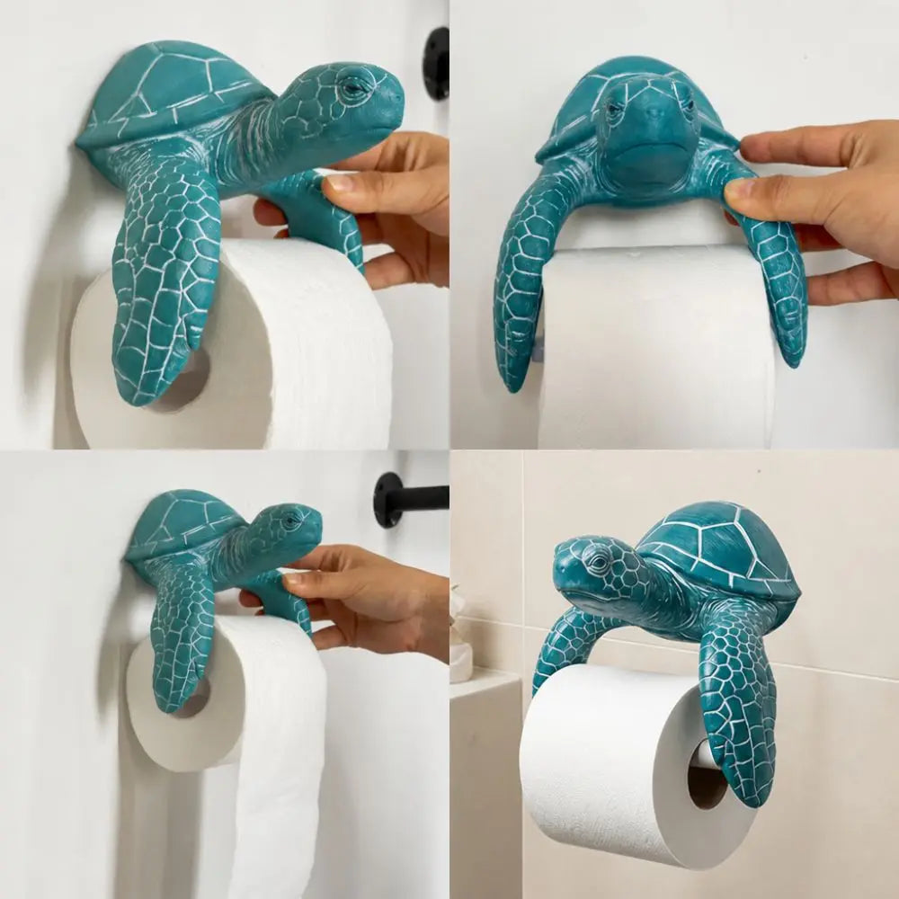 3D Printed Sea Turtle Toilet Paper Holder – Coastal Decor Toilet Paper Holder Nixie