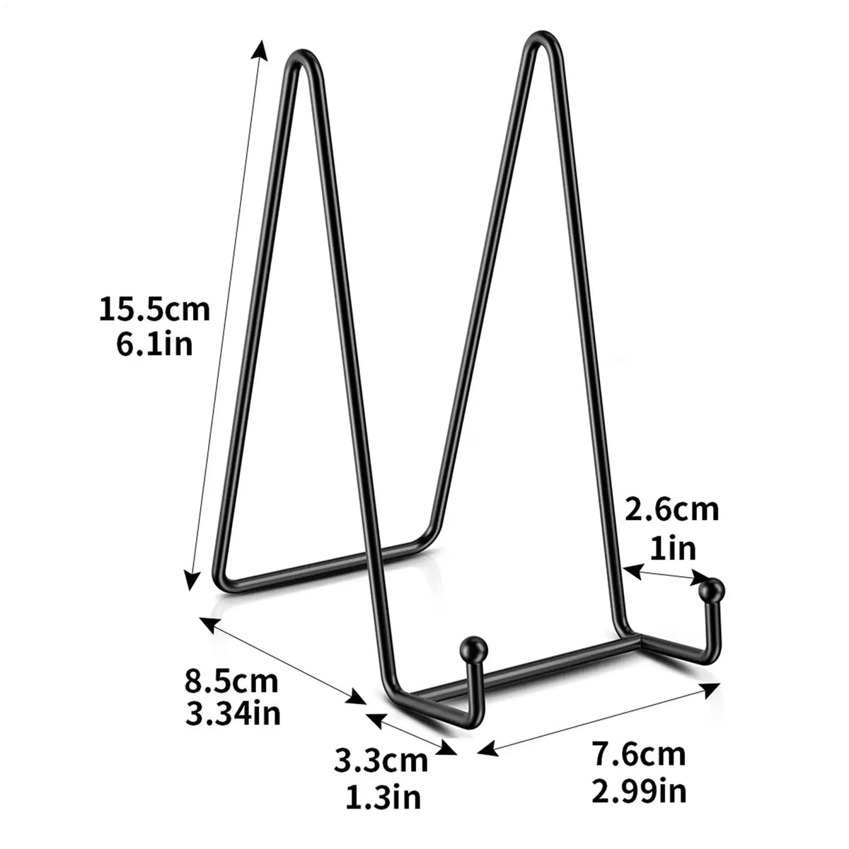 Metal Plate Display Stand & Picture Easel – Iron Frame Holder Display Easel Stand Nixie