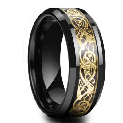 Dragon Ring Zinc Alloy Purple Crystal Cocktail Ring Sizes 6–11 Cocktail Ring Nixie 11 BJZ-401-Black-Gold-