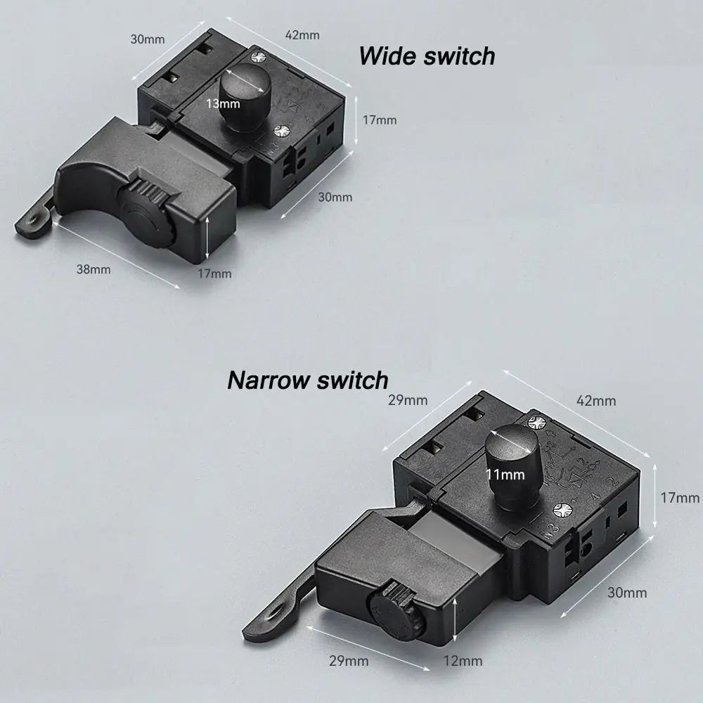 Electric Drill Speed Controller Switch – Lock-On Trigger Switch