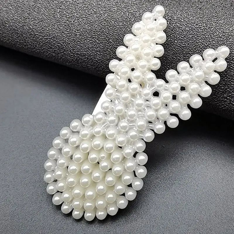 5pcs Handmade Pearl Duckbill Hair Clips – Women's Barrettes Hair Clips Nixie