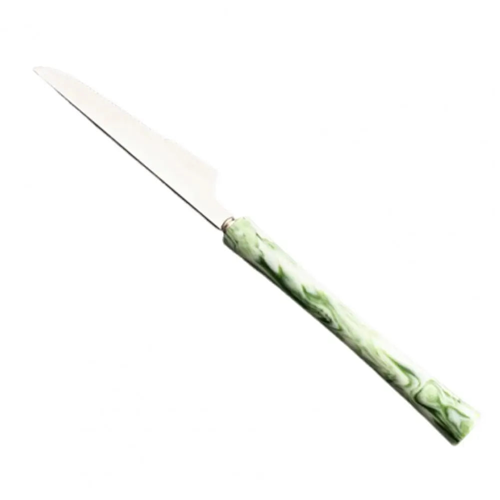 304 Stainless Steel Cutlery Set – Knife Fork Spoon Stainless Steel Flatware Nixie Green2