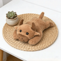 Cute 20cm Cow Plush Toy – Fluffy Calf Stuffed Animal Stuffed Plush Toy Nixie Dark Brown