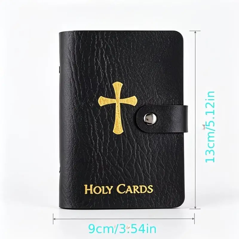 Leather Holy Card Holder Pocket Prayer Card Organizer Card Holder Organizer Nixie