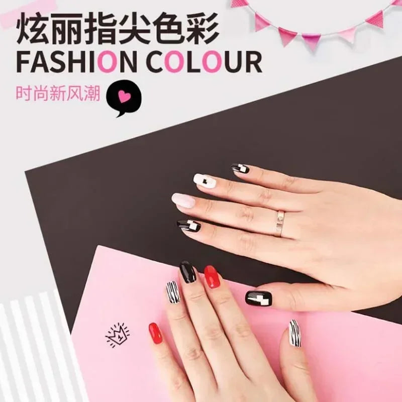 3D Cartoon Nail Decals – 3pcs Colorful Mixed Pattern Nail Stickers Nail Art Stickers Nixie