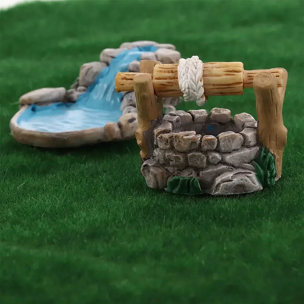 Miniature Fairy Garden Resin Ornament | DIY Dollhouse Decor Garden Figurine Nixie