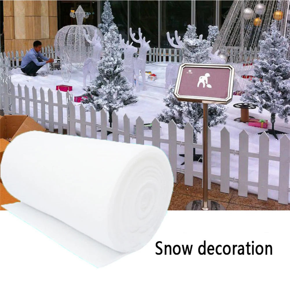 Artificial Christmas Snow Blanket – Fake Snow Carpet for Xmas Christmas Snow Blanket Nixie