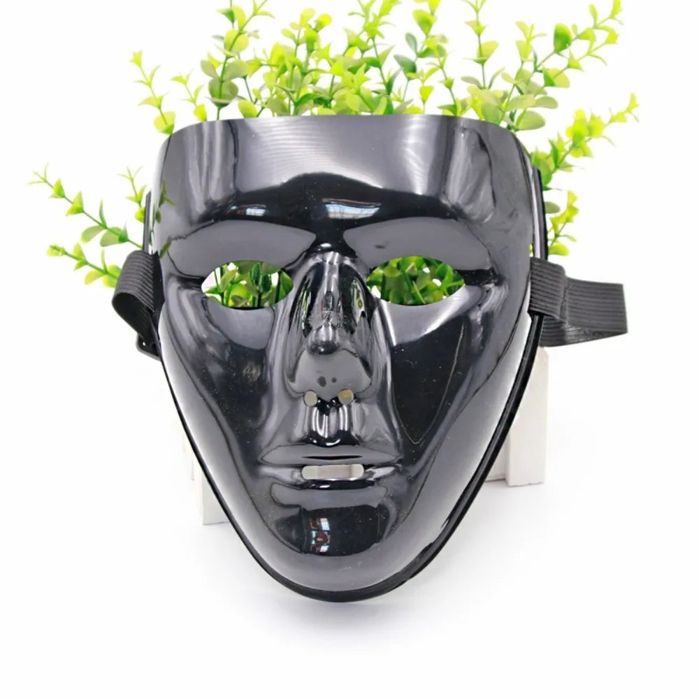 Full Face Phantom Dancer Cosplay Mask – Halloween Party Prop Costume Party Mask Nixie Bright Black