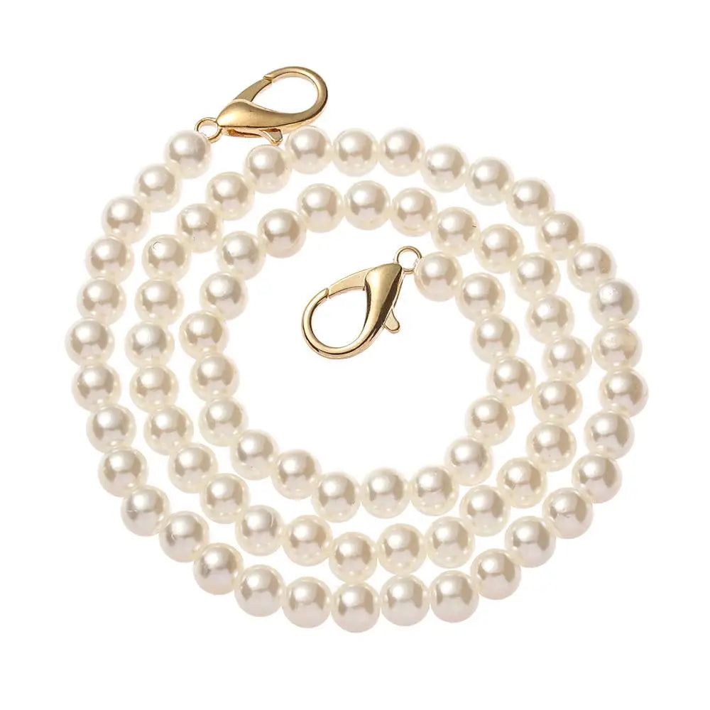 Pearl Beaded Bag Strap | 14 Sizes DIY Handbag Chain Handle Pearl Bag Strap Nixie Copper