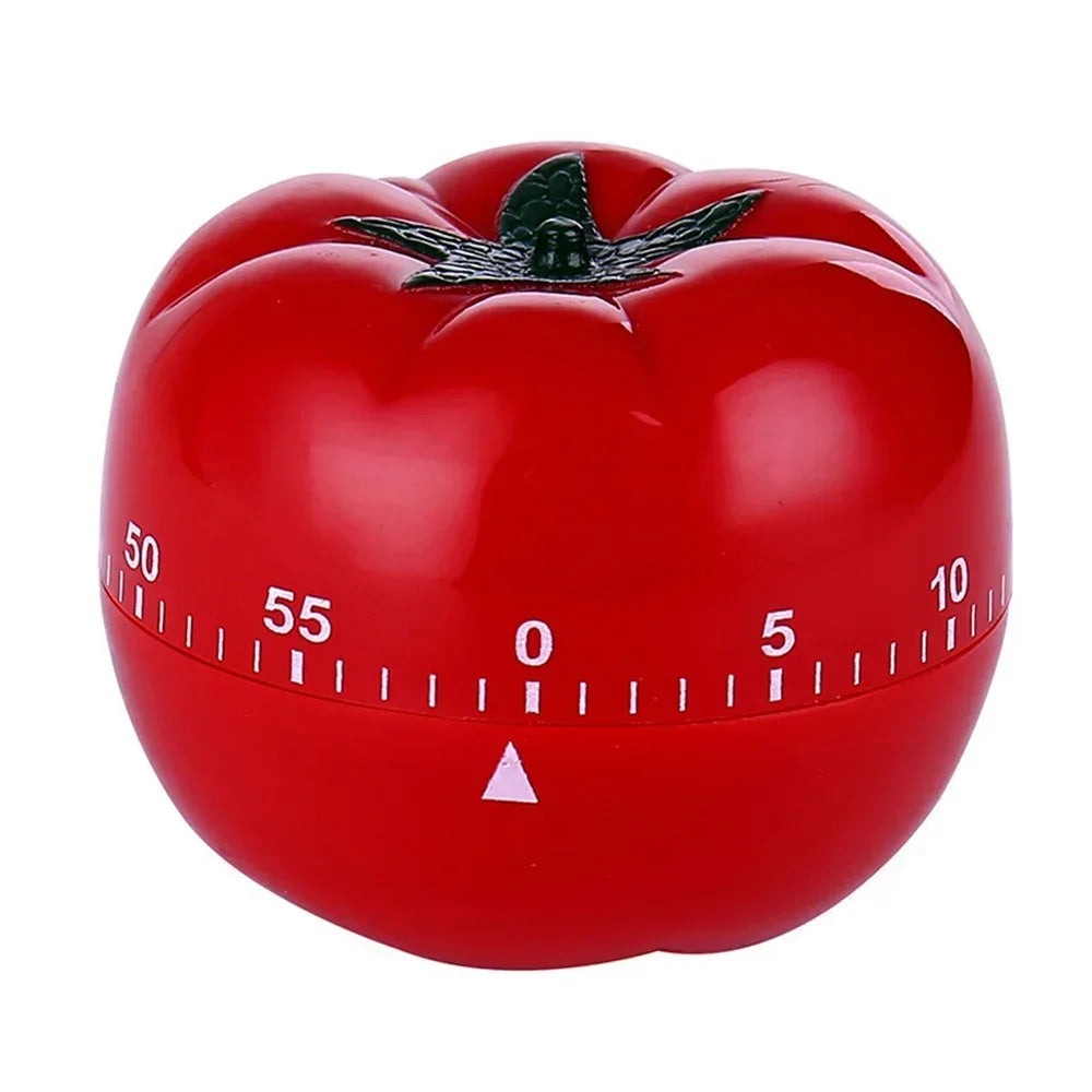 Tomato Mechanical Kitchen Timer – Pomodoro Countdown Clock