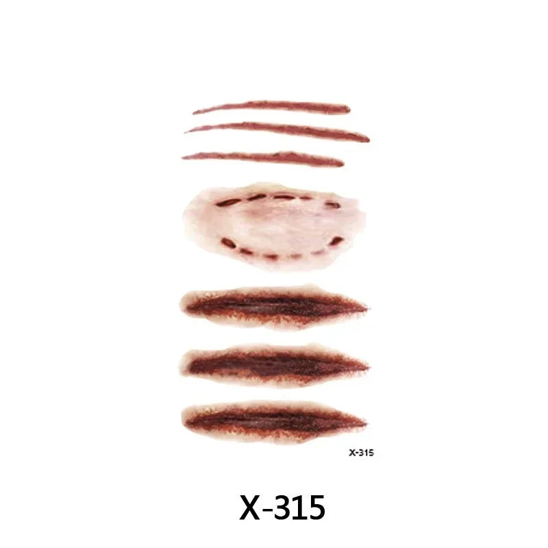 Halloween Scar Spider Temporary Tattoo Stickers – 40 Designs Temporary Tattoo Sticker Nixie