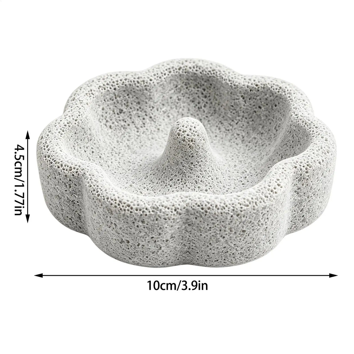 Pumice Bird Feeder Bowl – Flower Shape, Splash-Proof