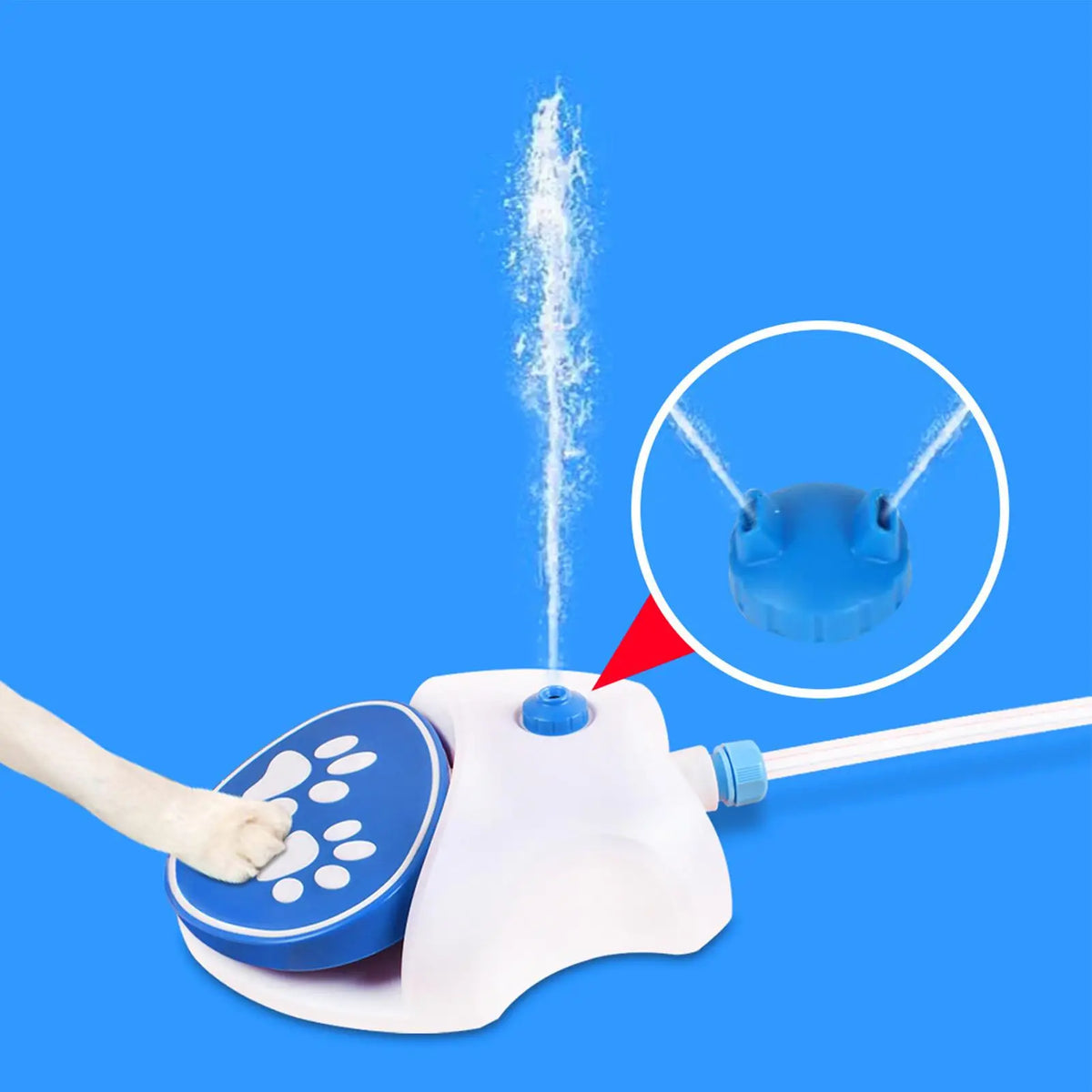 Paw-Activated Outdoor Dog Water Dispenser & Sprinkler Toy Dog Water Fountain Nixie Default Title