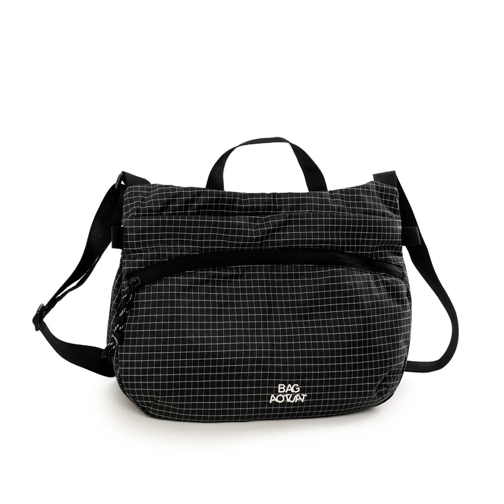 Lightweight Water-Resistant Crossbody Bag – Unisex Messenger Crossbody Bag Nixie BB-582-Black Extra Large