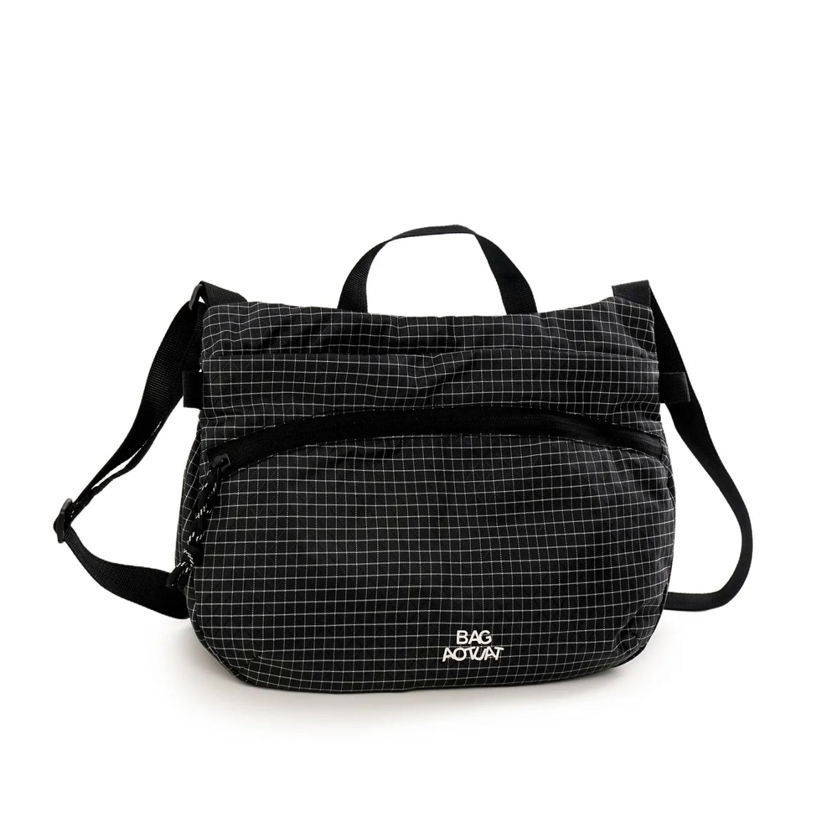 Lightweight Water-Resistant Crossbody Bag – Unisex Messenger Crossbody Bag Nixie BB-582-Black Extra Large