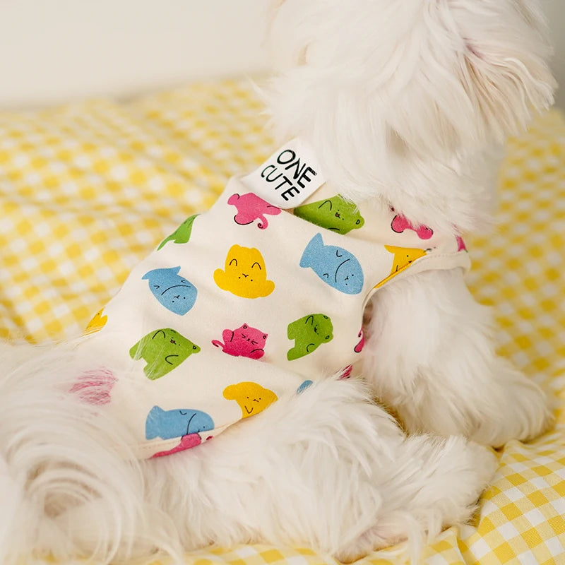 Cotton Cooling Vest for Cats & Small Dogs – Pet Apparel Pet Clothing Vest Nixie S
