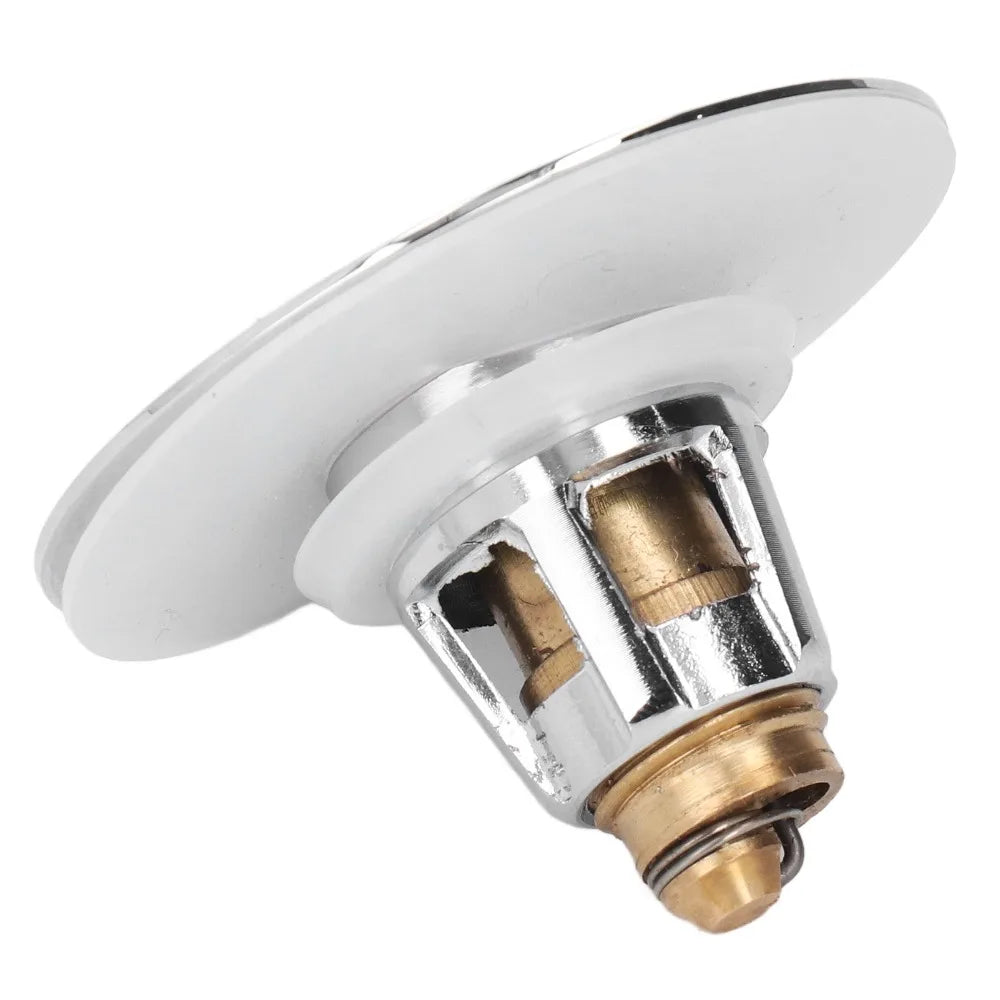 Push Button Sink Drain Stopper – Brass & Stainless Steel