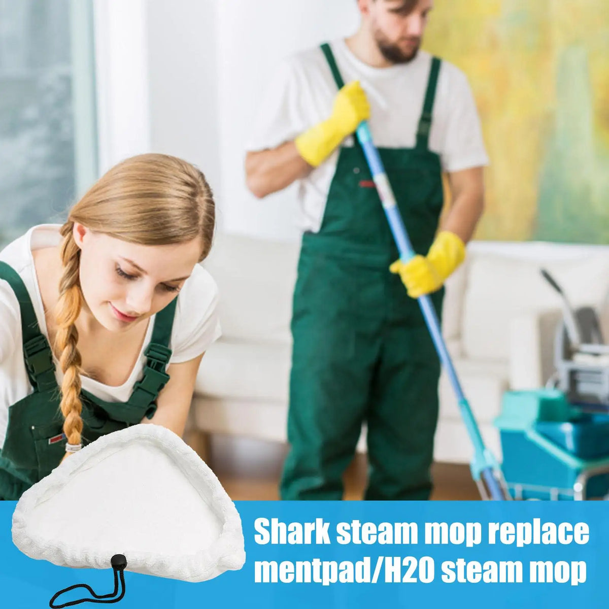 Washable Microfiber Steam Mop Replacement Pads – H20 Compatible