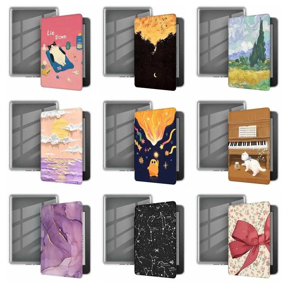 Kindle Paperwhite 7" 2024 12th Gen Colorsoft Smart Folio Case E-Reader Folio Case Nixie