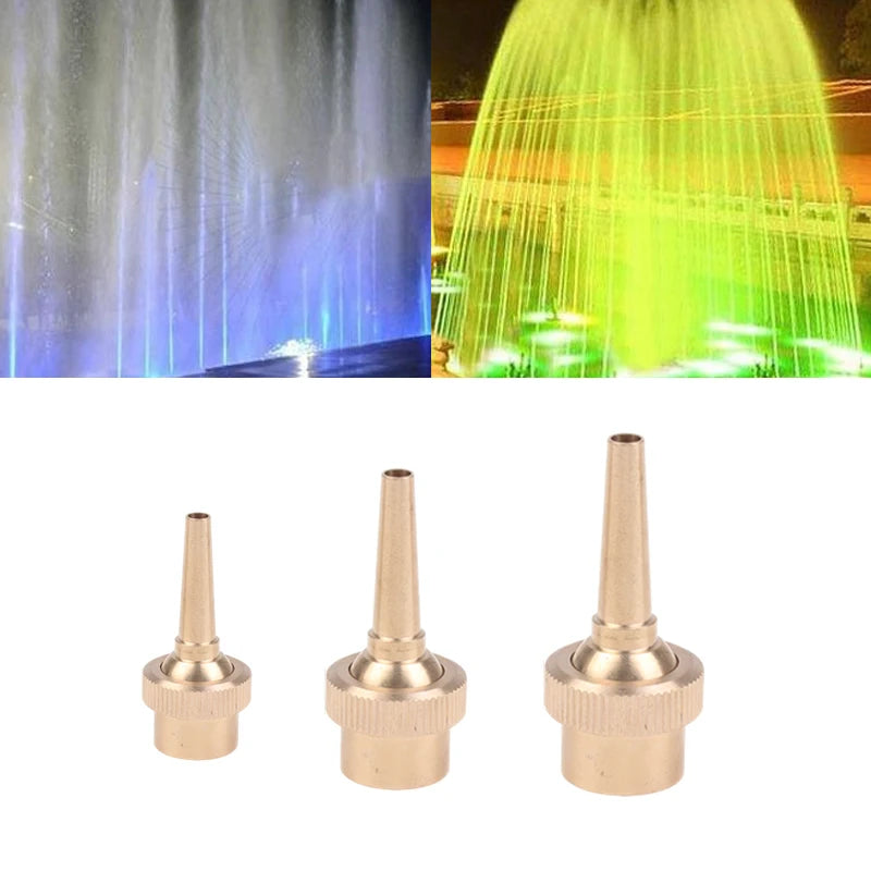 Copper Straight Jet Fountain Nozzle 1/2" 3/4" 1" Female Thread Fountain Nozzle Nixie