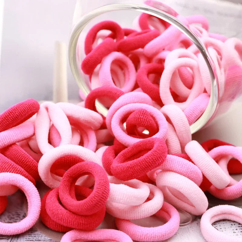 200–1000pcs Colorful Nylon Elastic Hair Bands for Women & Girls Elastic Hair Bands Nixie