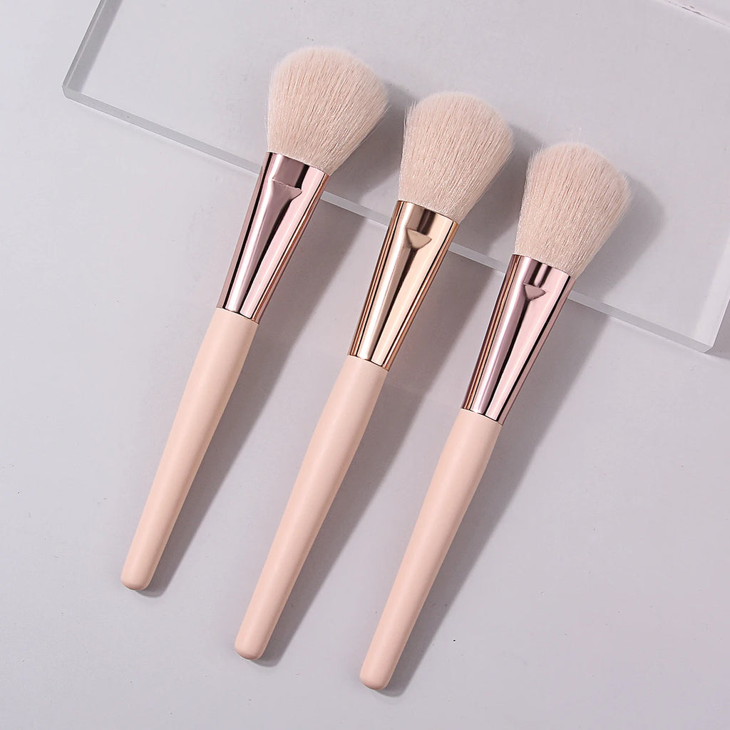3-Piece Soft Fluffy Blush Brush Set – Highlight & Contour Makeup Brush Set Nixie Default Title