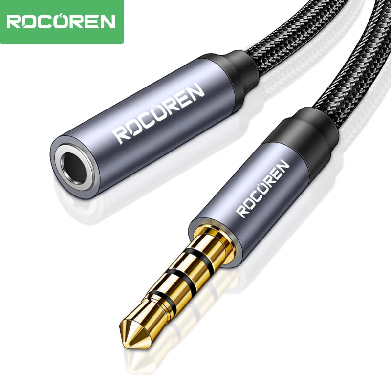 Rocoren 3.5mm AUX Audio Extension Cable Male to Female AUX Audio Cable Nixie