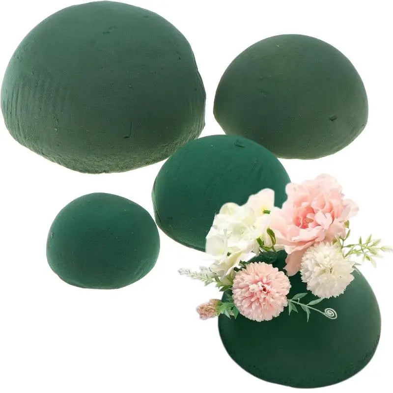 Green Floral Foam Half Ball – DIY Dry Flower Arrangement Base Floral Foam Block Nixie
